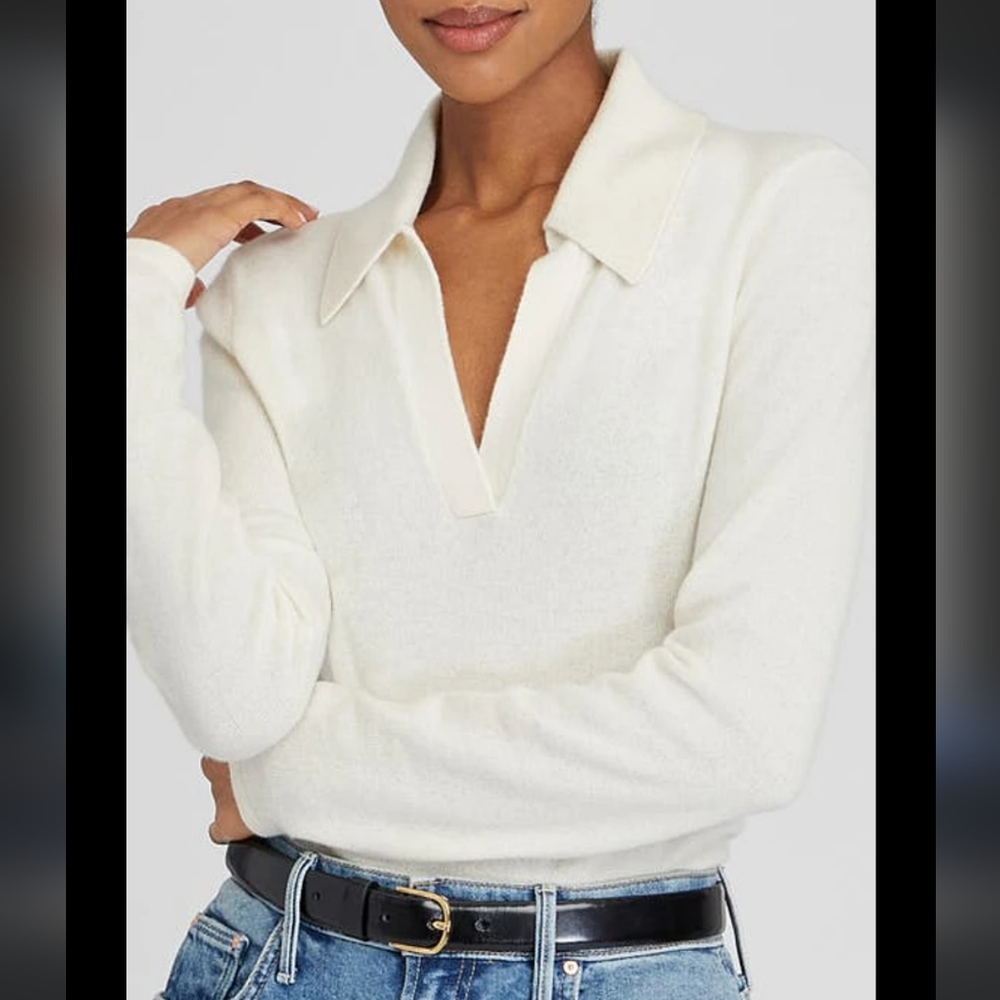 Club Monaco Cream Button Down Shirt